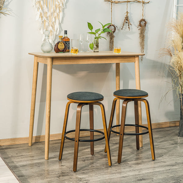 Solid pine bar table, natural finish