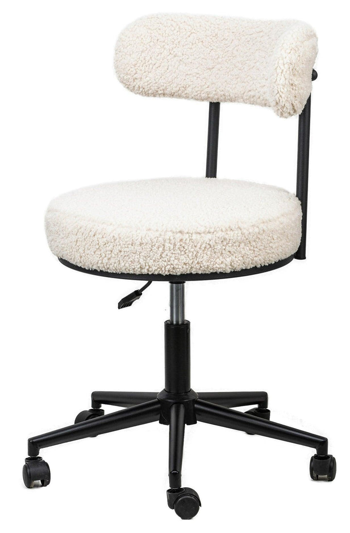 Adjustable white loop office chair
