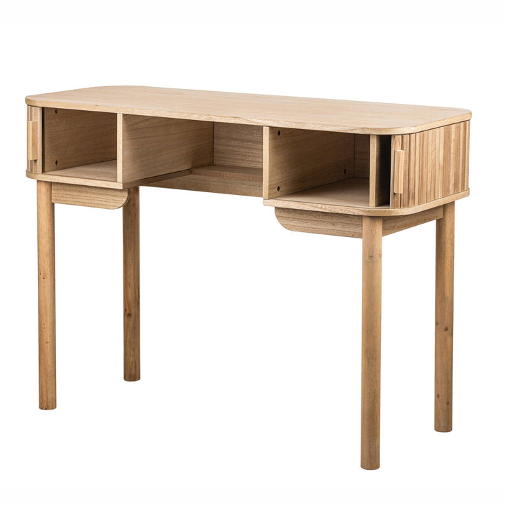 2-door desk in fresne wood