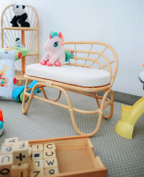 SORONG - Children's sofa in natural rattan