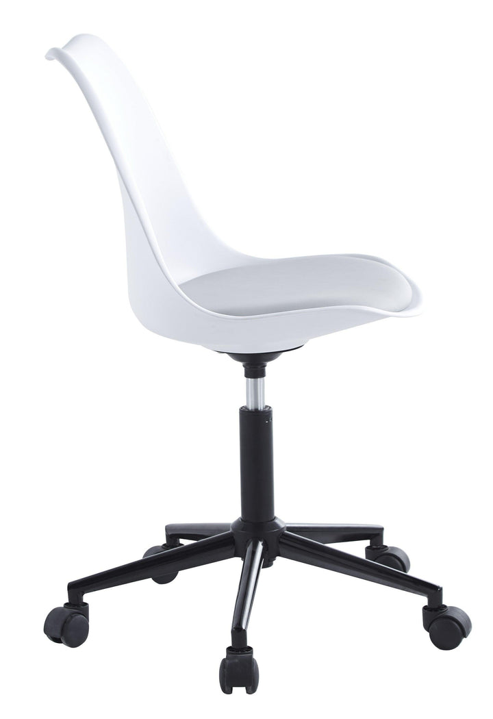 Polypropylene and white imitation office chair
