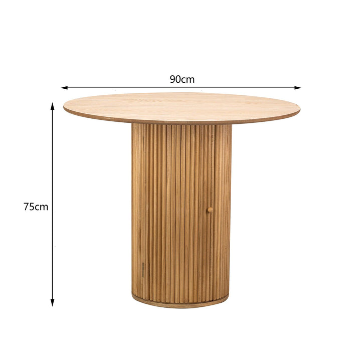 D90 solid pine 4-person dining table