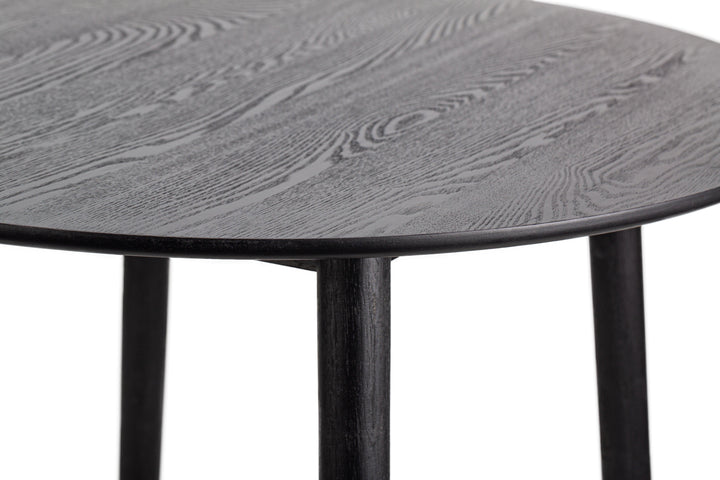 4-person solid pine dining table D90 in black
